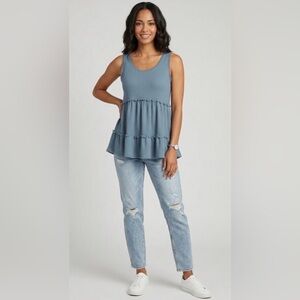 Umgee Tiered Tank Top